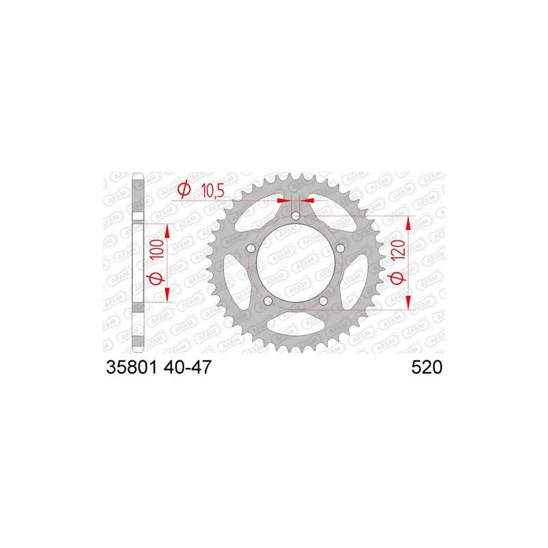 ZAHNKRANZ STAHL 520 (35801-40/ 50-32125-40 / JTR703.40)