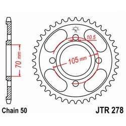 COURONNE ACIER 530 (50-35001-38 / JTR278.38)