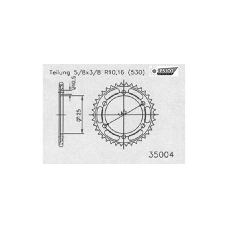 ZAHNKRANZ STAHL 530 (50-35004-41)