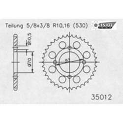 COURONNE ACIER 530 (50-35012-40 / JTR476.40)