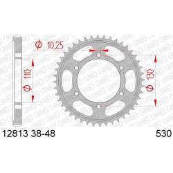 COURONNE ACIER 530 (12813-38 / 50-35013-38 / JTR479.38)