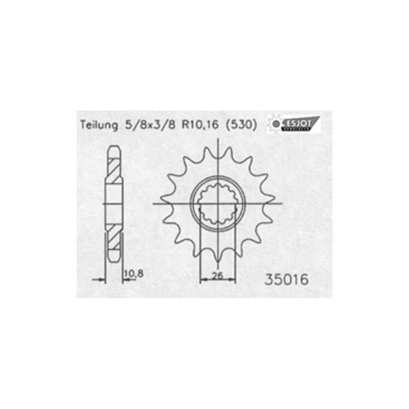 RITZEL 530 (50-35016-16P) GUMMIERT