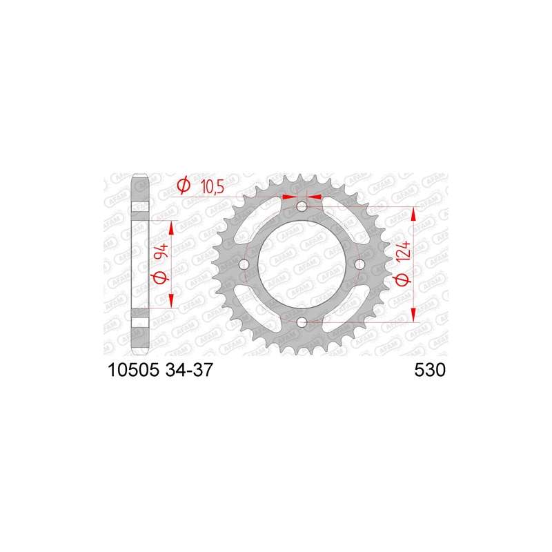 COURONNE ACIER 530 (10505-34 / 50-35017-34 / JTR282.34)