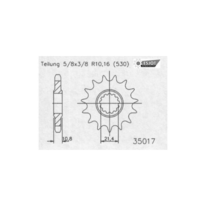 RITZEL 530 (50-35017-16P) GUMMIERT
