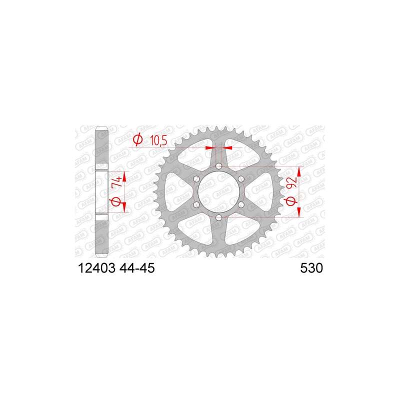 COURONNE ACIER 530 (12403-45 / 50-35020-45)
