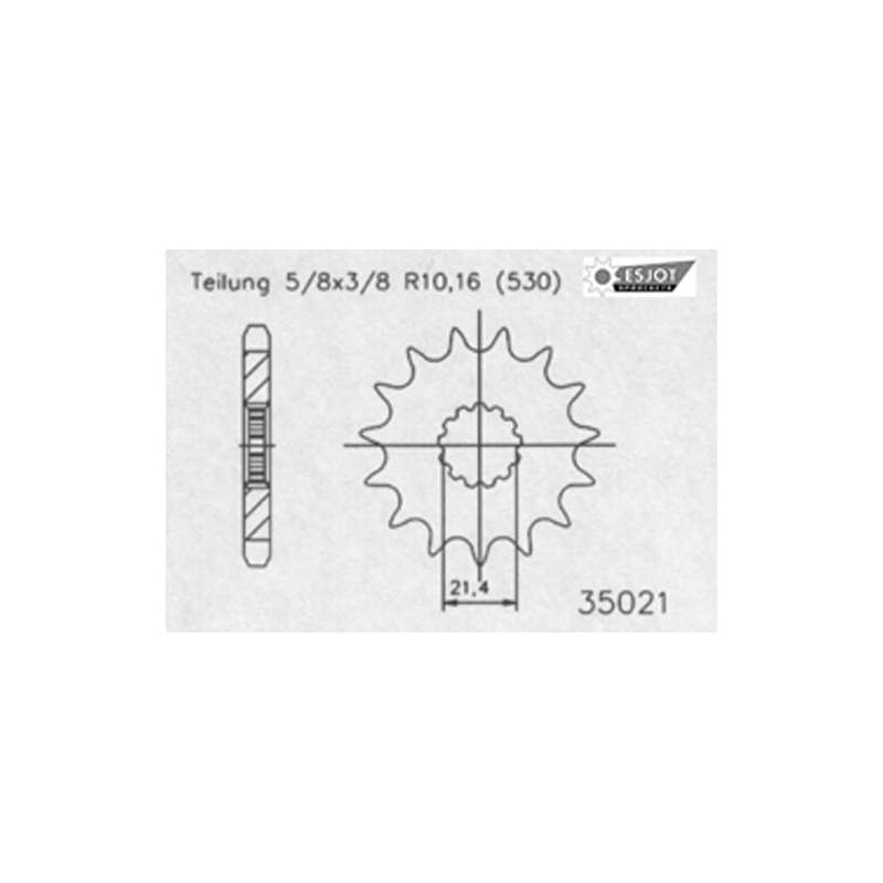 RITZEL 530 (50-35021-17P) GUMMIERT