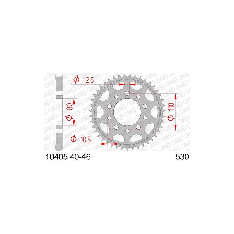 COURONNE ACIER 530 (10405-40 / 50-35036-40 / JTR1334.40)