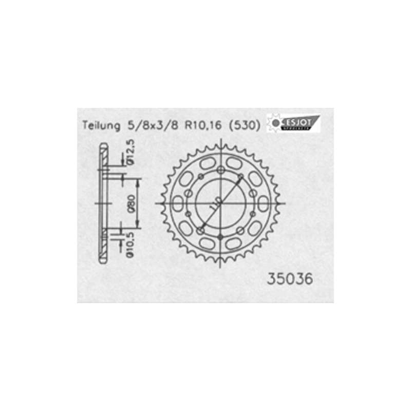 ZAHNKRANZ STAHL 530 (50-35036-41 / JTR1334.41)