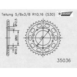 COURONNE ACIER 530 (10405-45 / JTR1334.45)