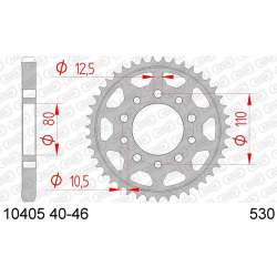 ZAHNKRANZ STAHL 530 (10405-46 / 50-35036-46 / JTR1334.46)