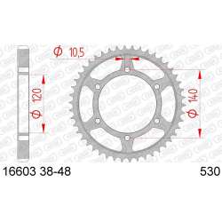 ZAHNKRANZ STAHL 530 (16603-45 / 50-35040-45 / JTR499.45)