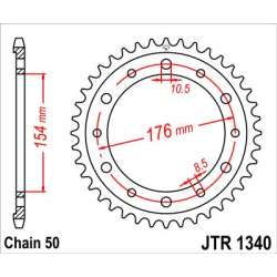 COURONNE ACIER 530 (10607-43 / 50-35042-43 / JTR1340.43)