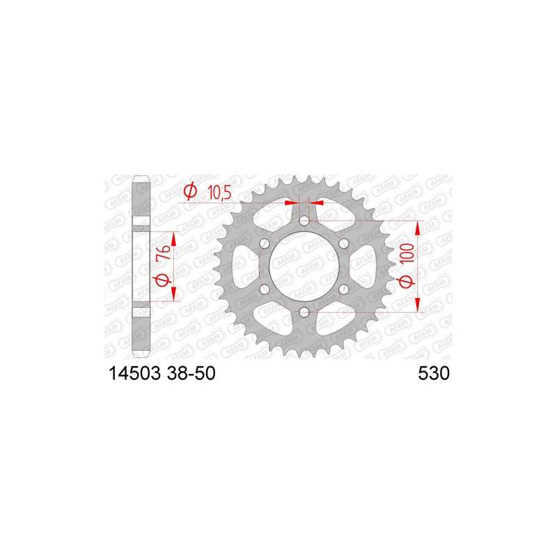 COURONNE ACIER 530 (14503-43 / 50-35043-43 / JTR816.43)