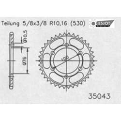 COURONNE ACIER 530 (50-35043-48 / JTR816.48)