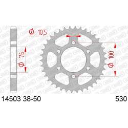 COURONNE ACIER 530 (14503-50 / 50-35043-50 / JTR816.50)