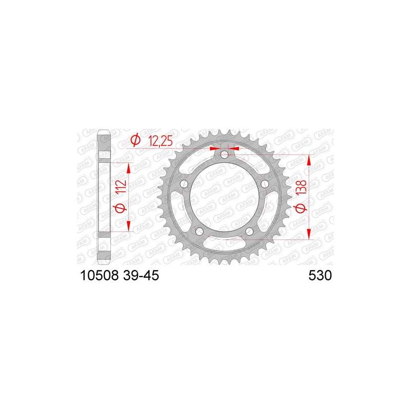 COURONNE ACIER 530 (10508-39 / 50-35044-39 / JTR302.39)
