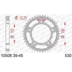 COURONNE ACIER 530 (10508-43 / JTR302.43)