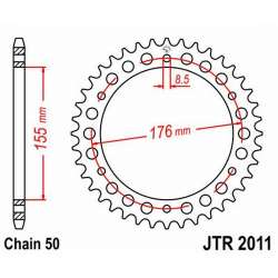 COURONNE ACIER 530 (86601-42 / 50-35046-42 / JTR2011.42)
