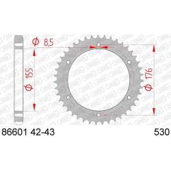 COURONNE ACIER 530 (86601-43 / 50-35046-43 / JTR2011.43)