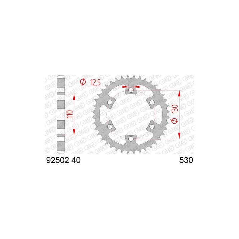 ZAHNKRANZ STAHL 530 (92502-40 / 50-35049-40)