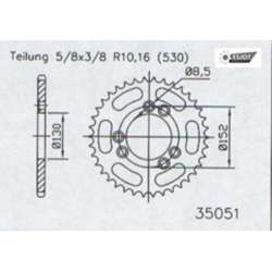 COURONNE ACIER 525 (44602-41 / 50-35051-41)