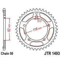 ZAHNKRANZ STAHL 530 (16900-41 / 50-35057-41 / JTR1493.41)