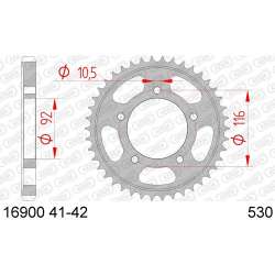 COURONNE ACIER 530 (16900-42 / 50-35057-42 / JTR1493-42)