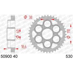 ZAHNKRANZ STAHL 530 (50900-40 / 50-35059-40)