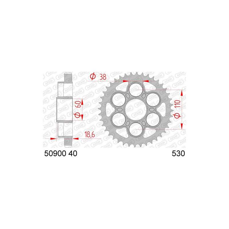 ZAHNKRANZ STAHL 530 (50900-40 / 50-35059-40)