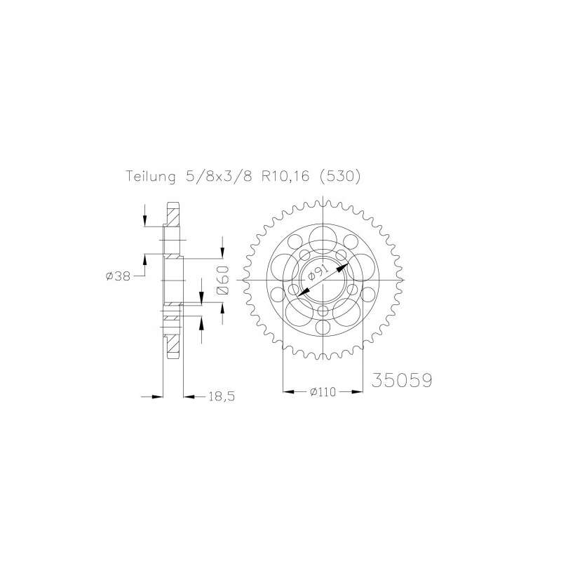 COURONNE ACIER 530 (50-35059-42)