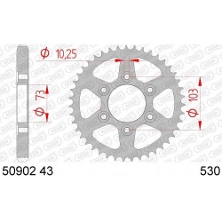 ZAHNKRANZ STAHL 530 (50902-43 / 50-35064-43 / JTR766.43)