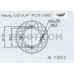 COURONNE ALU 420 (11104N-49 / 51-13012-49 / JTA215.49)