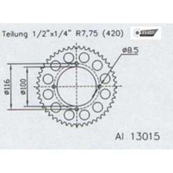 COURONNE ALU (AF17104N / JTA461 / MO461)