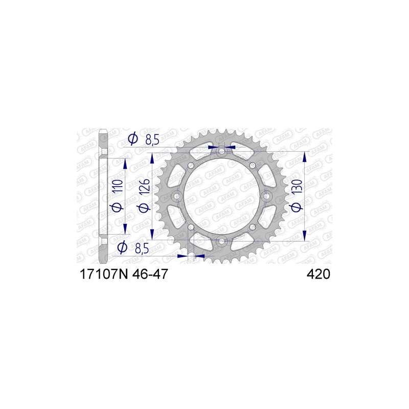 COURONNE ALU 420 (17107N-46 / 51-13200-46)