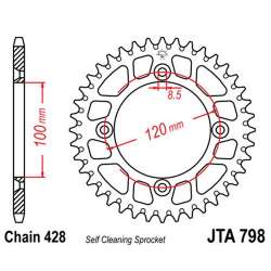 ZAHNKRANZ ALU 428 (15104N-47 / 51-15026-47 / JTA798.47)