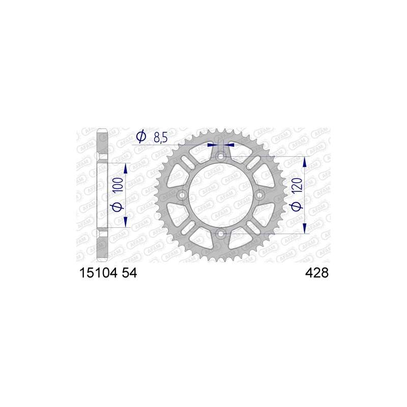 ZAHNKRANZ ALU 428 (15104N-52 / 51-15026-52 / JTA798.52)
