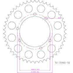 ZAHNKRANZ ALU 428 (51-15900-50)