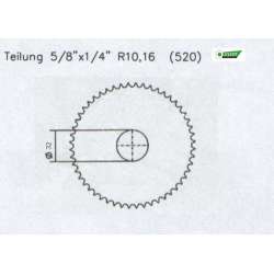 COURONNE BRUTE ALU 520