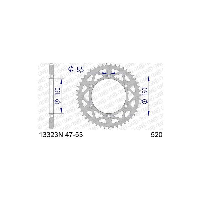 ZAHNKRANZ ALU 520 (13323N-47 / 51-32001-47)