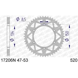 ZAHNKRANZ ALU 520 (17206N-50 / 51-32024-50 / JTA460.50)