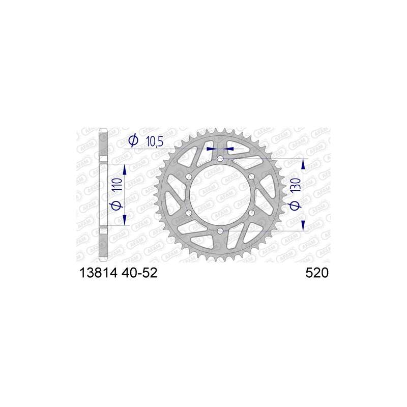 COURONNE ALU 520 (13814-46 / 51-32029-46 / JTA486.46)