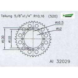 COURONNE ALU 520 (13814-46 / 51-32029-46 / JTA486.46)
