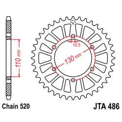 COURONNE ALU 520 (13814-46 / 51-32029-46 / JTA486.46)