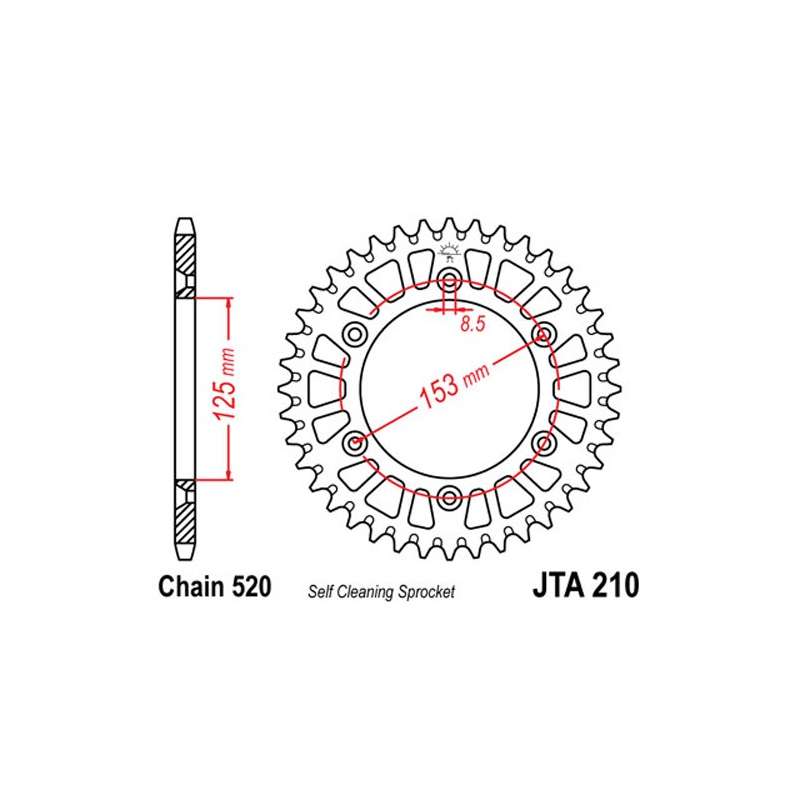 COURONNE ALU 520 (51-32045-40 / JTA210.40)
