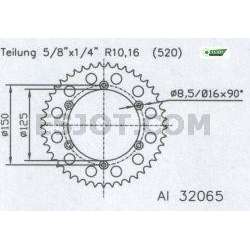 ZAHNKRANZ ALU 520 (51-32065-53 / 51-32065-53)