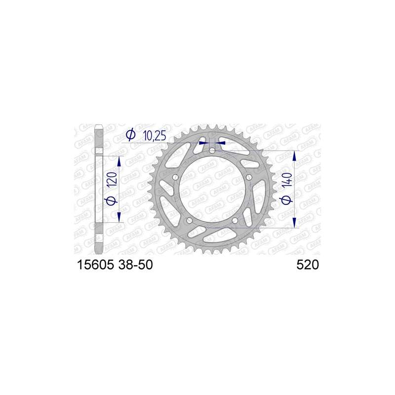 ZAHNKRANZ ALU 520 (15605-40 / 51-32207-40)