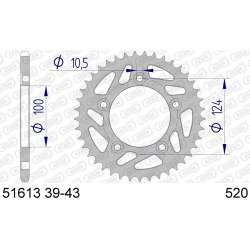 COURONNE ALU 520 (51613-41 / 51-32216-41)