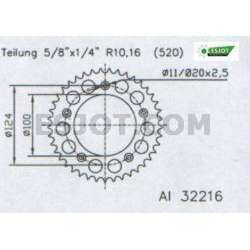 COURONNE ALU 520 (51613-41 / 51-32216-41)