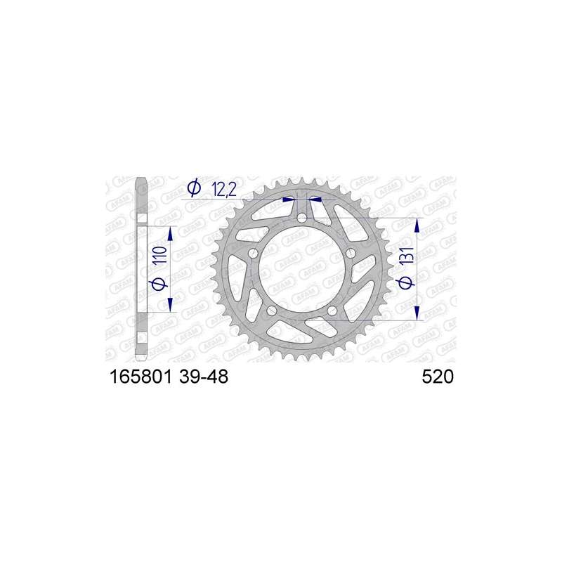 ZAHNKRANZ ALU 520 (165801-43 / 51-32238-43 / JTA75.43)