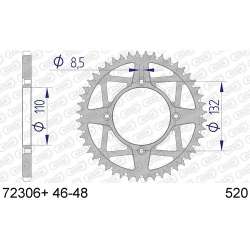 COURONNE ALU 520 (72306+46 / 51-32243-46)